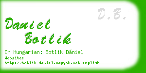daniel botlik business card